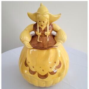 RED WING POTTERY Katrina Dutch Girl Ceramic Cookie Jar--1940's/Antique!